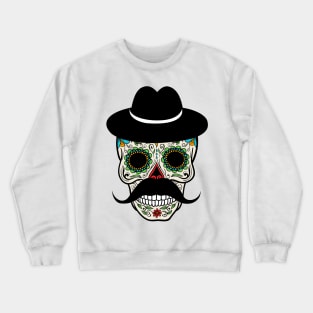 'Cinco de Derby Skull' Art Skull Color Gift Crewneck Sweatshirt